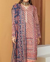 Khaadi Peachy Pink Lawn Suit- Pakistani Designer Lawn Suits