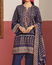 Khaadi Ebony Clay Lawn Suit- Pakistani Lawn Dress