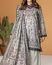 Khaadi Grey Masoori Suit- Pakistani Lawn Dress