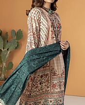 Khaadi Ivory Masoori Suit- Pakistani Designer Lawn Suits
