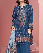 Khaadi Blue Jacquard Suit- Pakistani Designer Lawn Suits