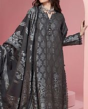 Khaadi Dark Grey Jacquard Suit- Pakistani Designer Lawn Suits