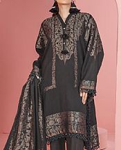 Khaadi Black Jacquard Suit- Pakistani Designer Lawn Suits