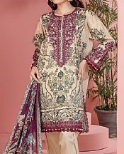 Khaadi Ivory Lawn Suit- Pakistani Lawn Dress