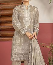 Khaadi Pale Oyster Lawn Suit- Pakistani Lawn Dress