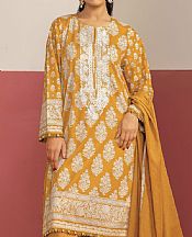 Khaadi Cadmium Orange Lawn Suit- Pakistani Designer Lawn Suits