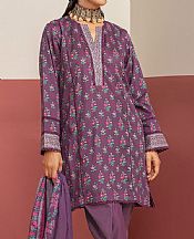 Khaadi Dirty Purple Lawn Suit- Pakistani Designer Lawn Suits