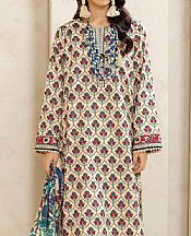 Khaadi Ivory Lawn Suit- Pakistani Designer Lawn Suits