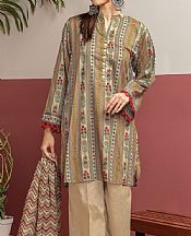 Khaadi Tan Lawn Suit- Pakistani Designer Lawn Suits