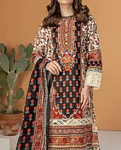 Khaadi Black/Ivory Lawn Suit- Pakistani Designer Lawn Suits