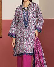Khaadi Dark Pink Lawn Suit- Pakistani Lawn Dress