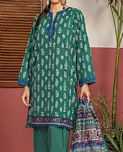 Khaadi Viridian Green Lawn Suit- Pakistani Designer Lawn Suits
