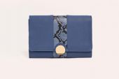 Women Clutch Bag - Denim Blue