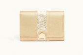 Women Clutch Bag - Golden