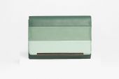 Women Clutch Bag - Sage Green/Teal