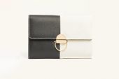 Women Clutch Bag - Black/White