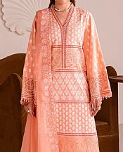 Maryum N Maria Peach Lawn Suit- Pakistani Designer Lawn Suits