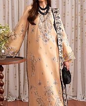 Maryum N Maria Tan Lawn Suit- Pakistani Designer Lawn Suits