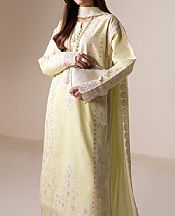 Maryum N Maria Lime Yellow Lawn Suit- Pakistani Lawn Dress