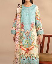 Turquoise/Ivory Lawn Suit