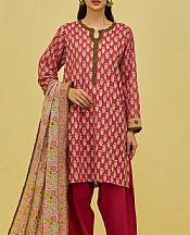 Orient Faded Red Lawn Suit- Pakistani Lawn Dress