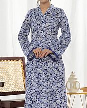 Vs Textile Off White/Indigo Lawn Suit (2 pcs)- Pakistani Designer Lawn Suits