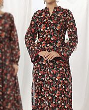 Vs Textile Black Lawn Suit (2 pcs)- Pakistani Lawn Dress