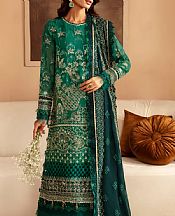 Xenia Teal Chiffon Suit- Pakistani Designer Chiffon Suit