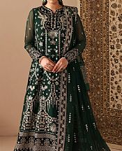 Xenia Timber Green Chiffon Suit- Pakistani Designer Chiffon Suit