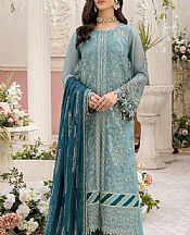 Xenia Sky Blue Chiffon Suit- Pakistani Chiffon Dress