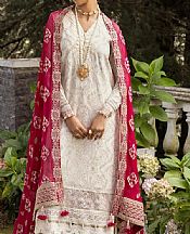Xenia White Chiffon Suit- Pakistani Designer Chiffon Suit