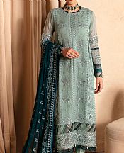Xenia Summer Green Chiffon Suit- Pakistani Chiffon Dress