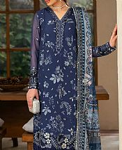 Xenia Navy Blue Chiffon Suit- Pakistani Chiffon Dress