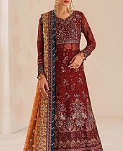 Xenia Maroon Chiffon Suit- Pakistani Chiffon Dress