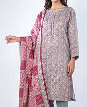 Pink/Grey Karandi Suit- Pakistani Winter Dress