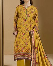 Zellbury Mustard Viscose Suit (2 pcs)- Pakistani Winter Dress