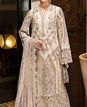 Zenia Off-white Lawn Suit- Pakistani Designer Lawn Suits