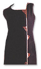 Black/Orange Chiffon Trouser Suit- Pakistani Casual Clothes