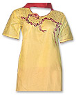 Yellow/Red Cotton Suit- Pakistani Casual Dress