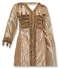 Golden Viscose Silk Suit