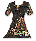 Black Net Organza Lehnga - Pakistani Bridal Dress
