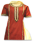 Red/Yellow Cotton Suit- Pakistani Casual Dress