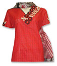 Red Cotton Suit - Pakistani Casual Dress