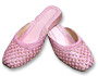 Ladies Slip-on khussa- Pink- Pakistani Khussa Shoes