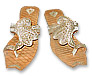 Ladies Slip-on shoes- Golden- Pakistani Khussa Shoes